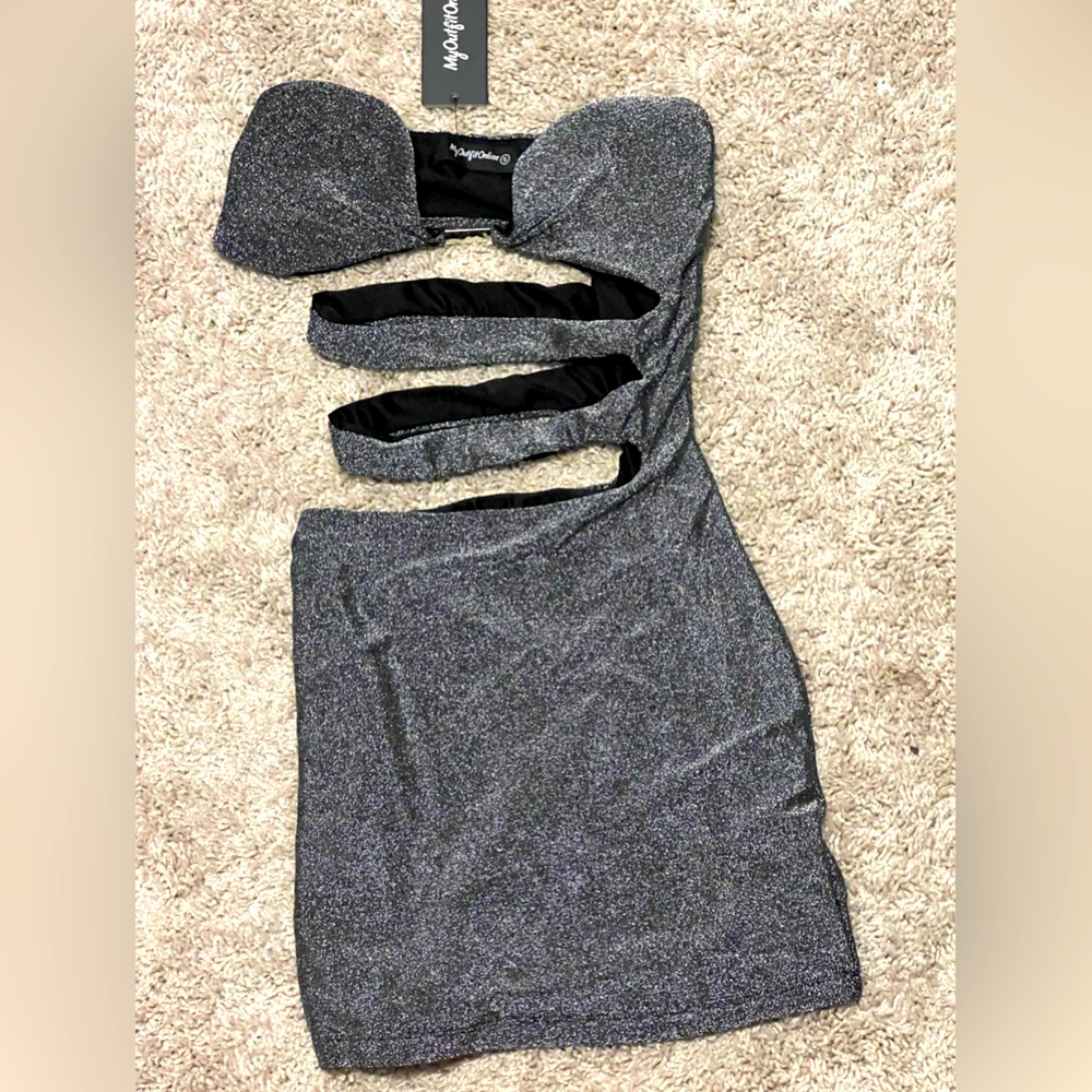 Mini ribbed tube dress
